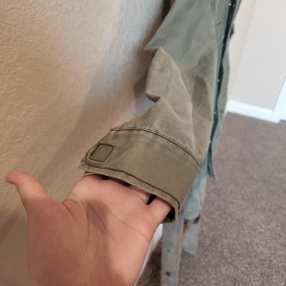 American Eagle Outfitters Women's Army Green Utility Jacket- Size Large - Picture 7 of 11